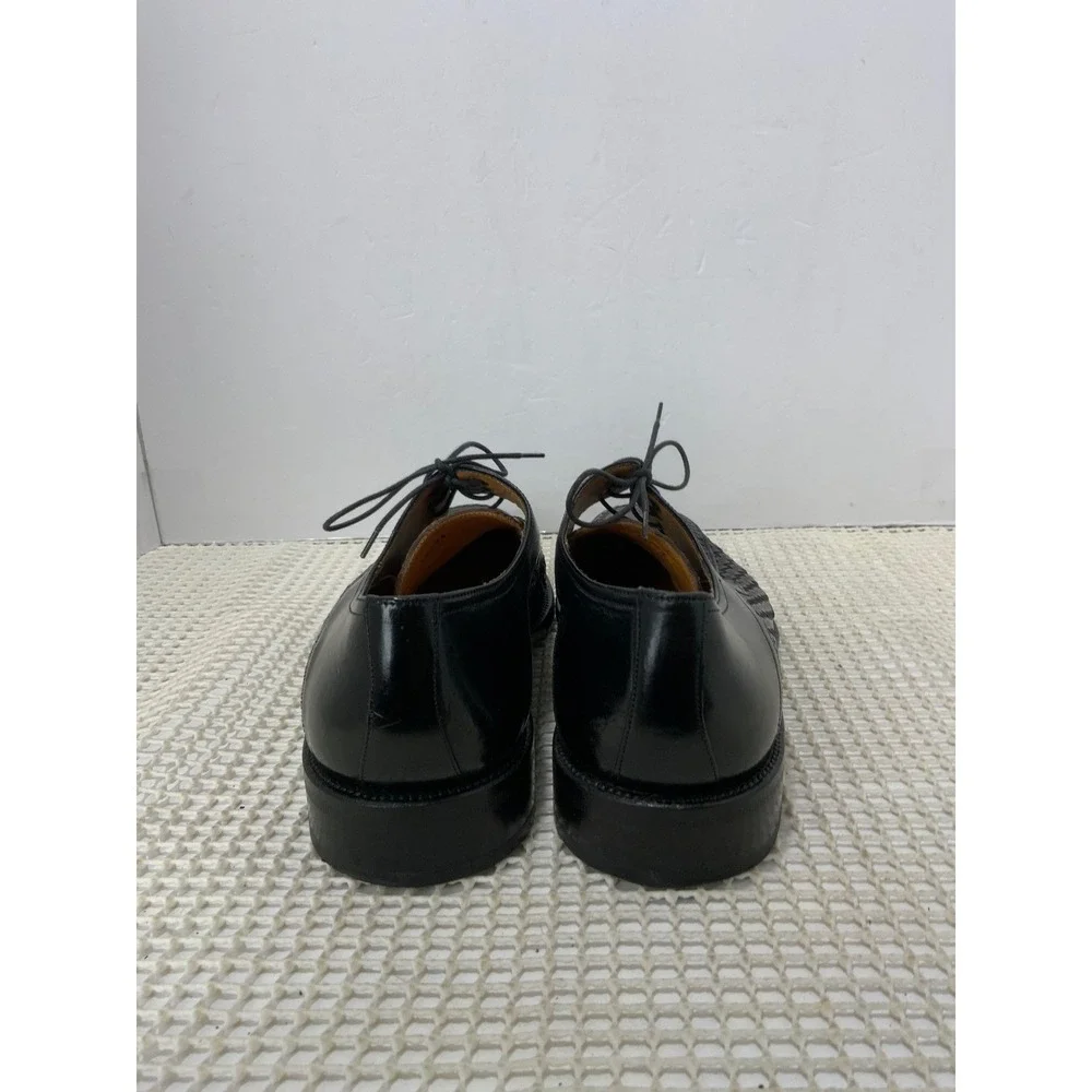 Mezlan‎ Genuine Crocodile Leather Oxford Dress Shoes Mens Size 8 Black EUC